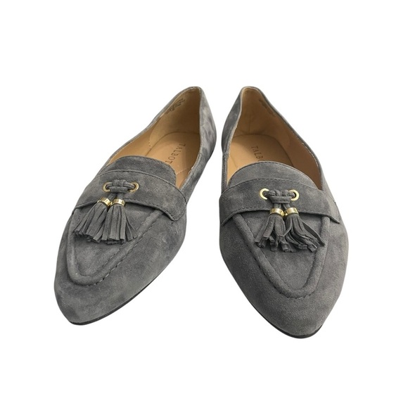 TALBOTS | FRANCESCA SUEDE DRIVING FLATS | Kendall Grey Size 7.5 - Picture 3 of 13